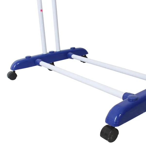 White_Cloth_Drying_Stand_With_Wheels_King_Jumbo_2_Poll_3__Layer_Made_In_India_Collapsable_Portable_Compact_Rack