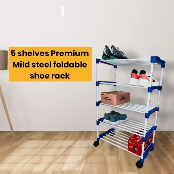 Blue_Adjustable_5_Tier_Shoe_Rack_Durable_Plastic_&_Metal_Stand_For_Shoes_Bags_Toys_&_More_Easy_Assembly_Spacesaving_Design