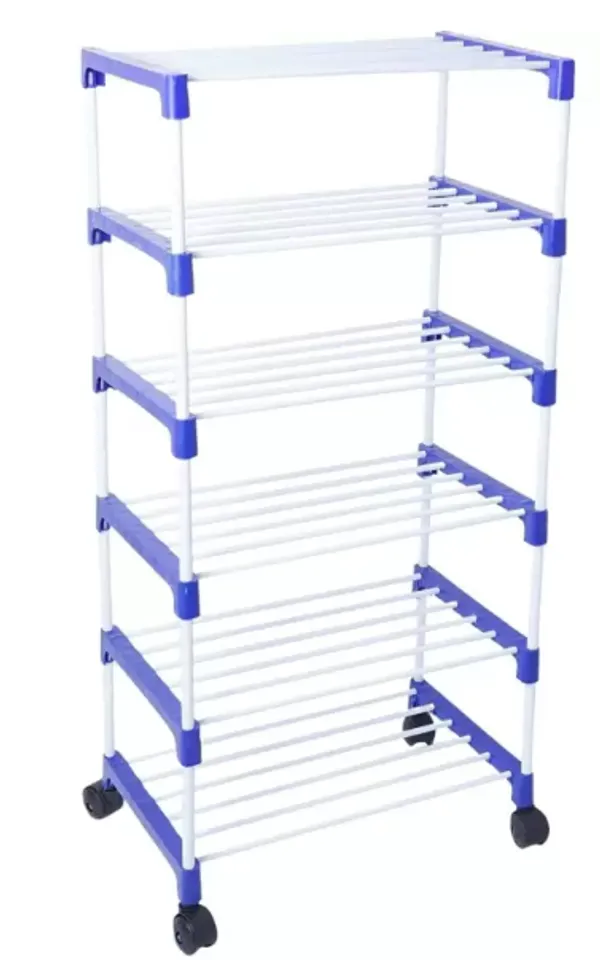 Blue_Adjustable_4_Tier_Shoe_Rack_Durable_Plastic_&_Metal_Stand_For_Shoes_Bags_Toys_&_More_Easy_Assembly_Spacesaving_Design