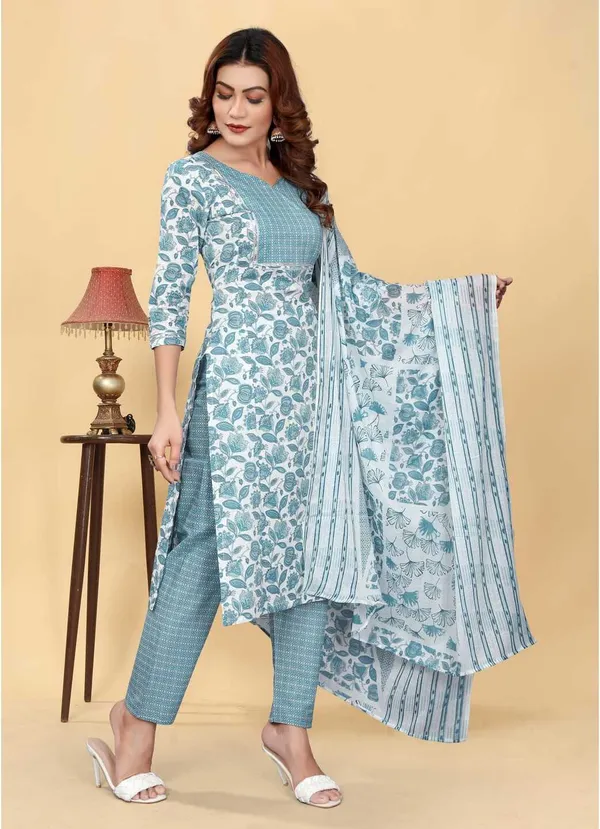 Grey_Cotton_Blend_Printed_Straight_Kurta_,_Palazzo_&_Dupatta_Set_Set_For_Women