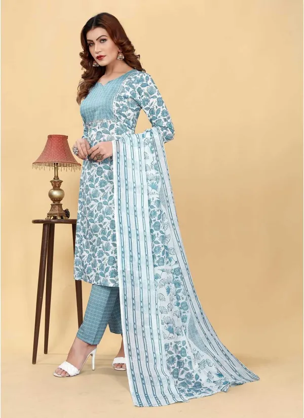 Grey_Cotton_Blend_Printed_Straight_Kurta_,_Palazzo_&_Dupatta_Set_Set_For_Women