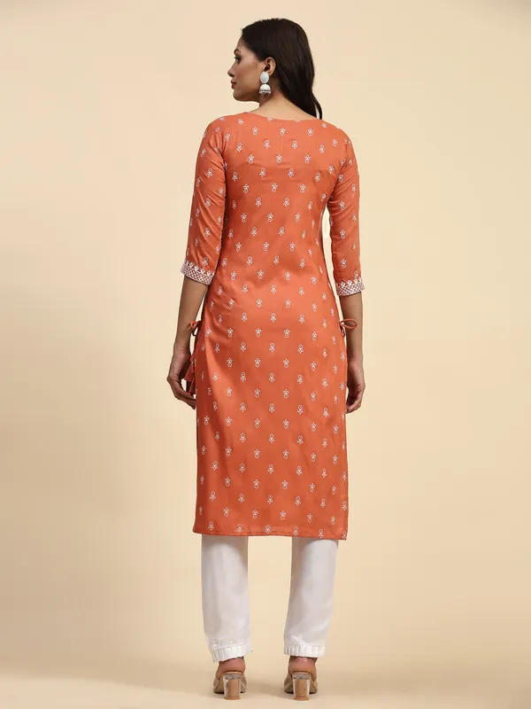 Orange_Cotton_Blend_Embroidered_Straight_Kurta_,_Trouser_&_Dupatta_Set_Set_For_Women