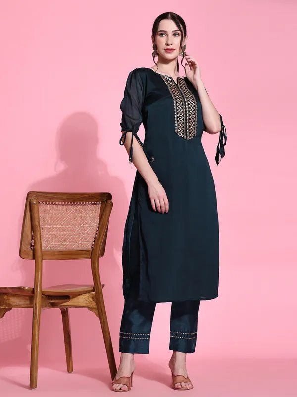 Blue_Cotton_Blend_Printed_Straight_Kurta_,_Trouser_&_Dupatta_Set_Set_For_Women