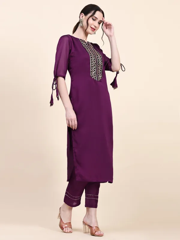Purple_Cotton_Blend_Embroidered_Straight_Kurta_,_Trouser_&_Dupatta_Set_Set_For_Women