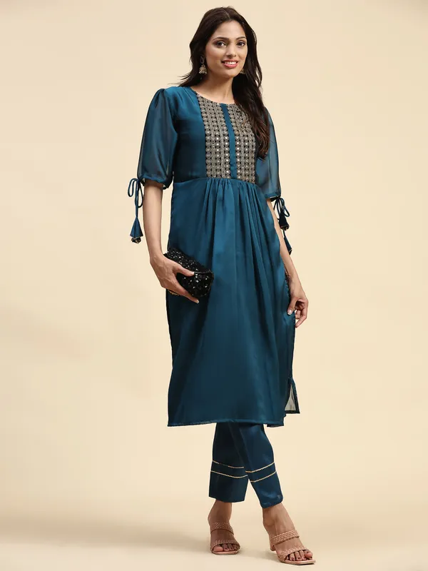 Blue_Cotton_Blend_Embroidered_Straight_Kurta_,_Trouser_&_Dupatta_Set_Set_For_Women
