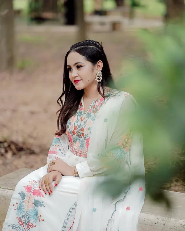 White_Georgette_Printed_Straight_Kurta_,_Palazzo_&_Dupatta_Set_Set_For_Women