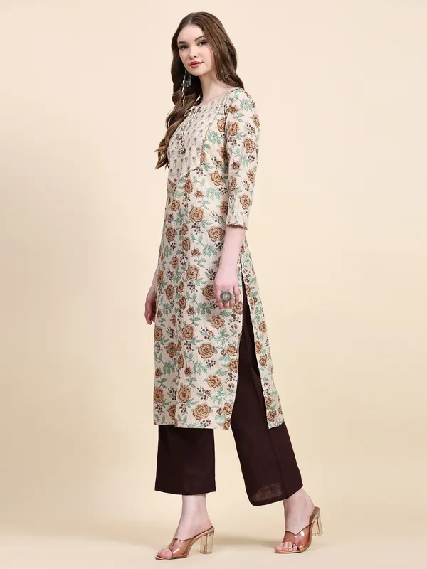 Beige_Pure_Cotton_Printed_Straight_Kurta_,_Trouser_&_Dupatta_Set_Set_For_Women