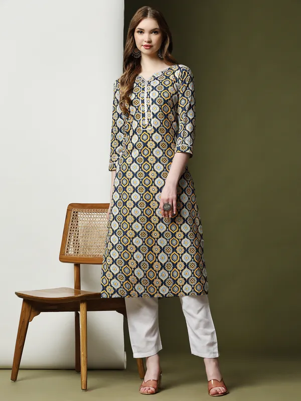 Dark_Blue_Pure_Cotton_Printed_Straight_Kurta_,_Trouser_&_Dupatta_Set_Set_For_Women