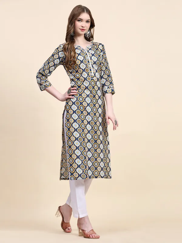 Dark_Blue_Pure_Cotton_Printed_Straight_Kurta_,_Trouser_&_Dupatta_Set_Set_For_Women