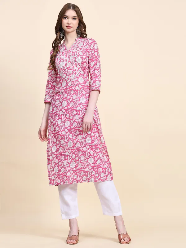 Pink_Pure_Cotton_Printed_Straight_Kurta_,_Trouser_&_Dupatta_Set_Set_For_Women