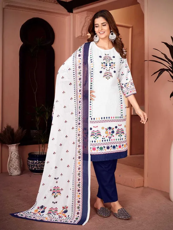 Blue_Polyester_Self_Design_Straight_Kurta_,_Palazzo_&_Dupatta_Set_Set_For_Women