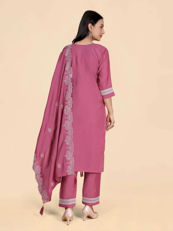 Pink_Silk_Blend_Embroidered_Straight_Kurta_,_Palazzo_&_Dupatta_Set_Set_For_Women