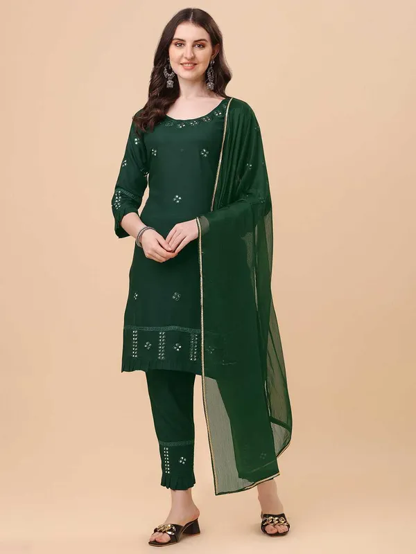 Green_Viscose_Rayon_Embroidered_Straight_Kurta_,_Palazzo_&_Dupatta_Set_Set_For_Women