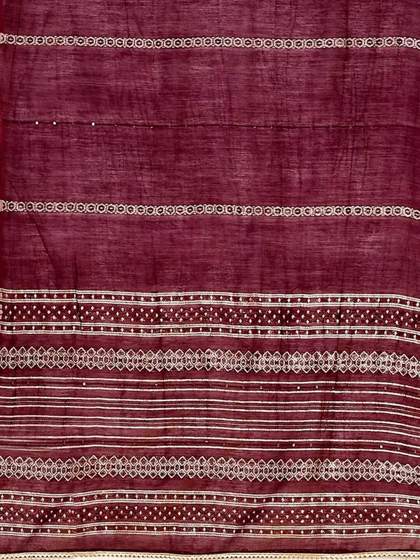 Maroon_Chanderi_Cotton_Self_Design_Straight_Kurta_,_Palazzo_&_Dupatta_Set_Set_For_Women
