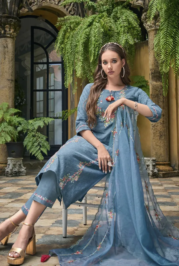 Blue_Viscose_Rayon_Embroidered_Straight_Kurta_,_Palazzo_&_Dupatta_Set_Set_For_Women