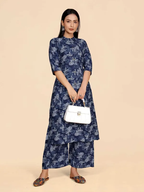 Dark_Blue_Viscose_Rayon_Printed_Straight_Kurta_,_Palazzo_&_Dupatta_Set_Set_For_Women