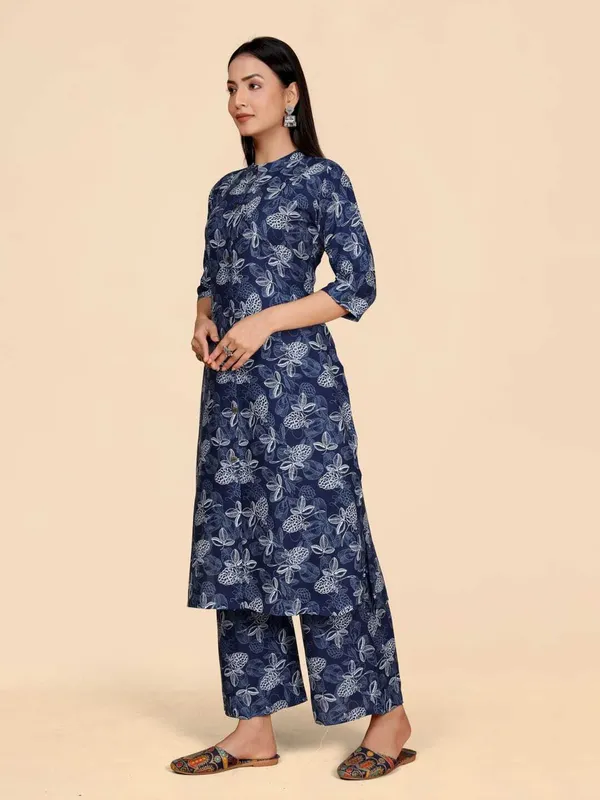 Dark_Blue_Viscose_Rayon_Printed_Straight_Kurta_,_Palazzo_&_Dupatta_Set_Set_For_Women