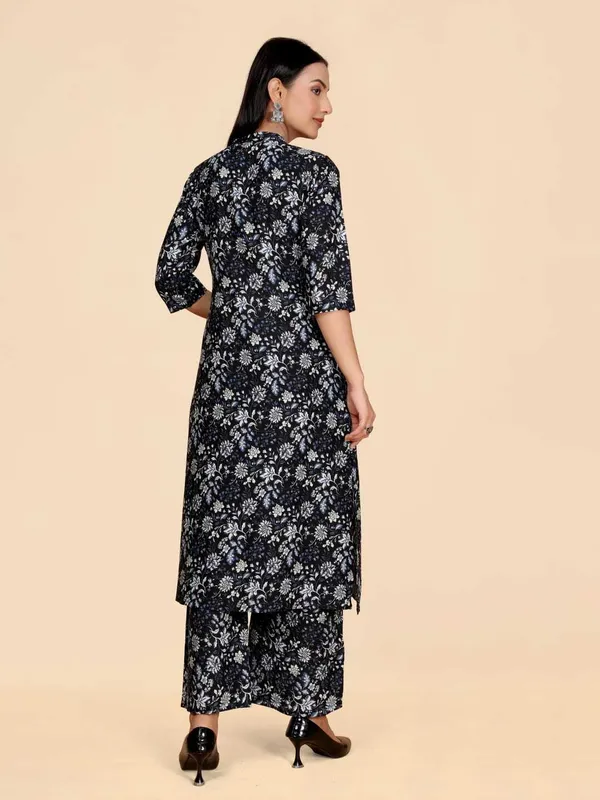 Black_Viscose_Rayon_Printed_Straight_Kurta_,_Palazzo_&_Dupatta_Set_Set_For_Women