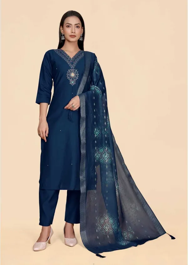 Dark_Blue_Viscose_Rayon_Embroidered_Straight_Kurta_,_Palazzo_&_Dupatta_Set_Set_For_Women