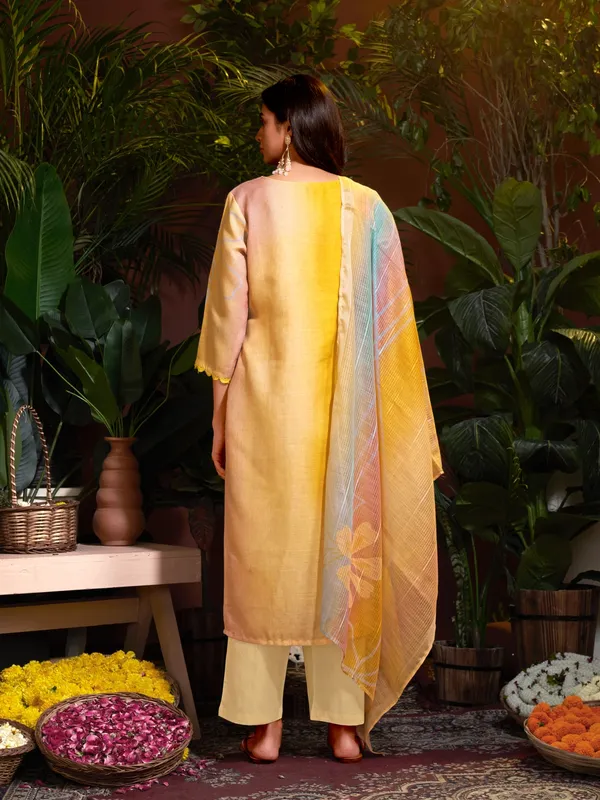Suha_Womens_Fashion_Ethnic_Mustard_Color_Kurta_Sets