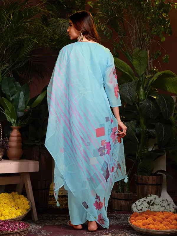 Suha_Womens_Fashion_Ethnic_Blue_Color_Kurta_Sets
