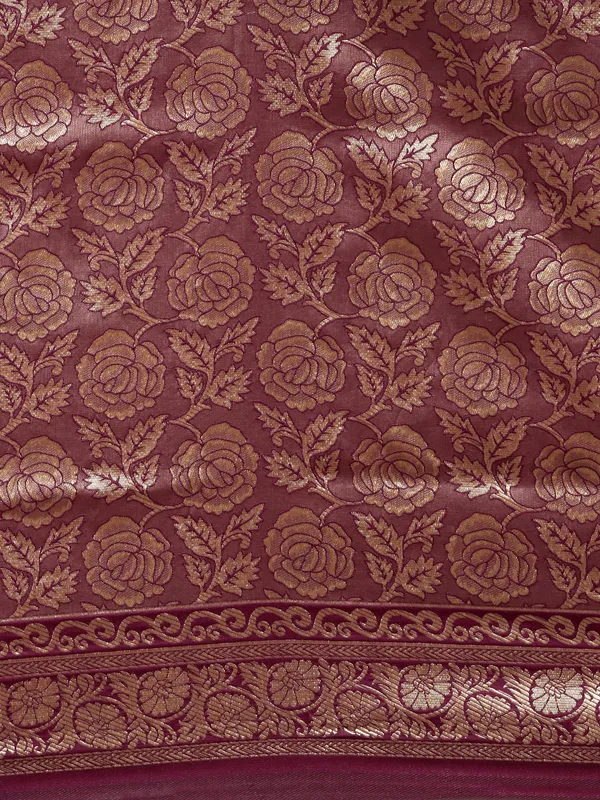 Maroon_Art_Silk_Woven_Banarasi_Saree_With_Unstitched_Blouse_For_Women