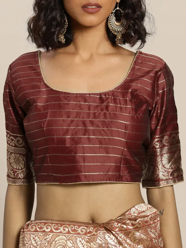 Maroon_Art_Silk_Woven_Banarasi_Saree_With_Unstitched_Blouse_For_Women