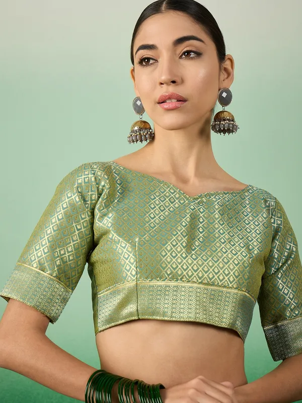 Blue_Art_Silk_Woven_Banarasi_Saree_With_Unstitched_Blouse_For_Women