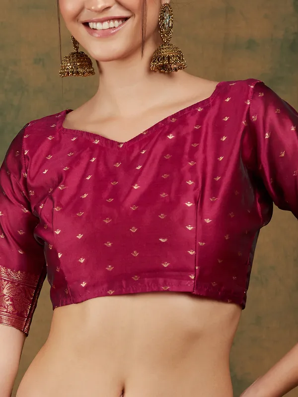 Pink_Art_Silk_Woven_Banarasi_Saree_With_Unstitched_Blouse_For_Women