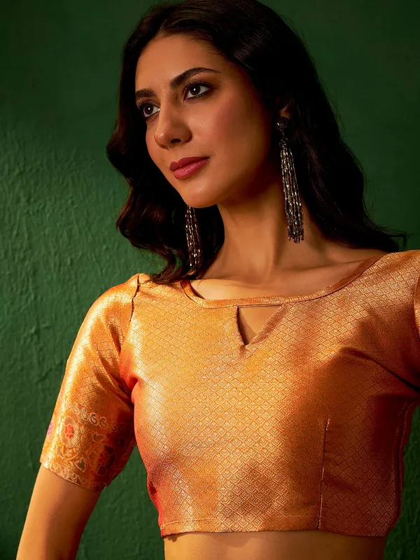 Multicolor_Organza_Woven_Banarasi_Saree_With_Unstitched_Blouse_For_Women