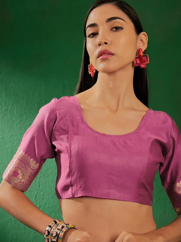 Pink_Art_Silk_Woven_Banarasi_Saree_With_Unstitched_Blouse_For_Women