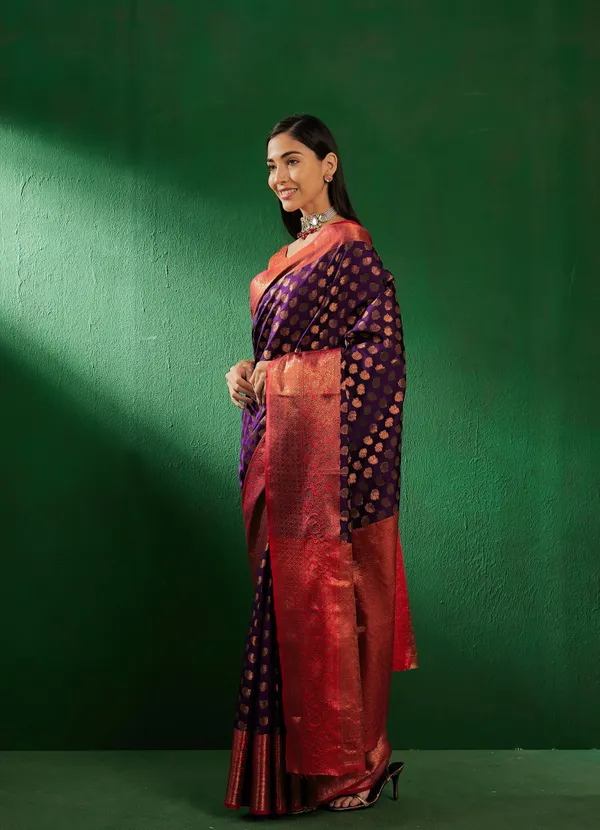 Purple_Art_Silk_Woven_Banarasi_Saree_With_Unstitched_Blouse_For_Women