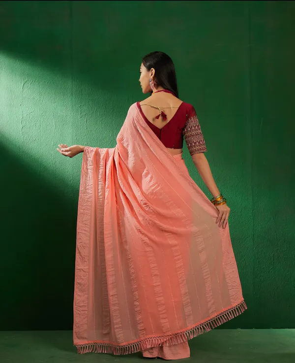 Brown_Art_Silk_Embroidered_Banarasi_Saree_With_Unstitched_Blouse_For_Women
