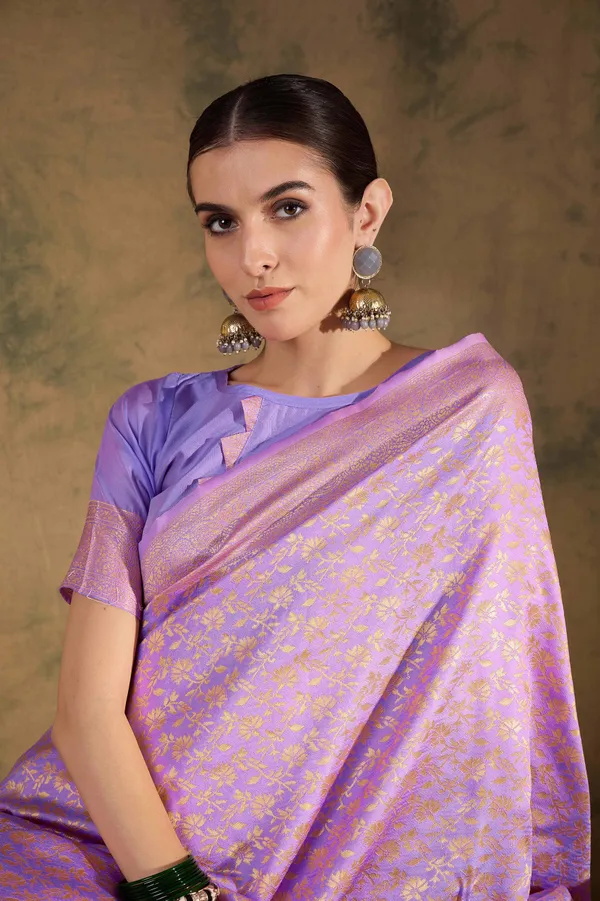Purple_Art_Silk_Woven_Banarasi_Saree_With_Unstitched_Blouse_For_Women