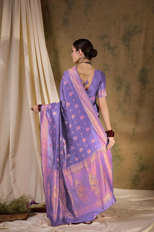 Purple_Art_Silk_Woven_Banarasi_Saree_With_Unstitched_Blouse_For_Women
