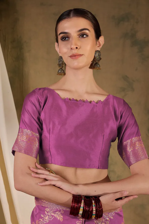Pink_Art_Silk_Woven_Banarasi_Saree_With_Unstitched_Blouse_For_Women