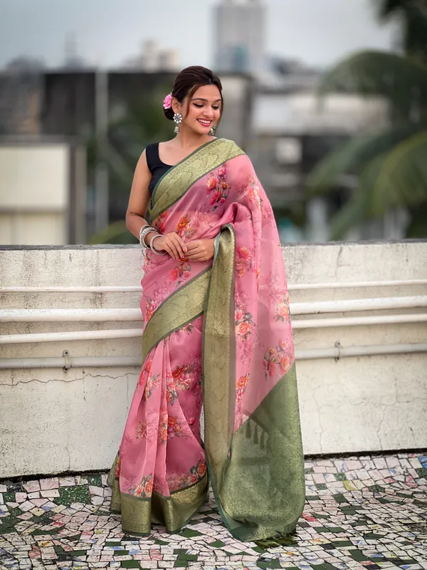 Pink_Art_Silk_Self_Design_Kanjivaram_Saree_With_Unstitched_Blouse_For_Women