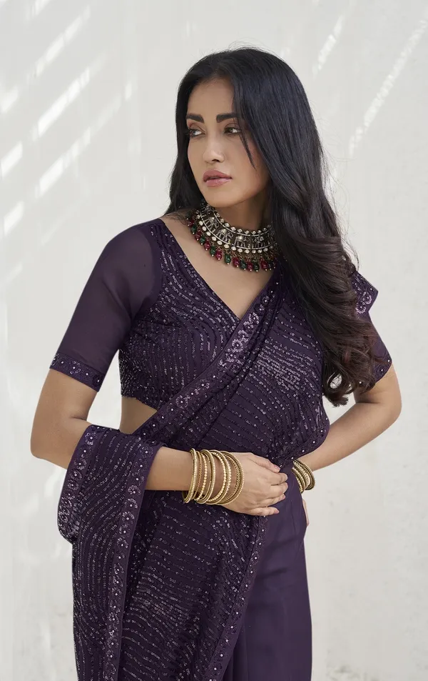 Purple_Georgette_Embellished_Bollywood_Saree_With_Unstitched_Blouse_For_Women