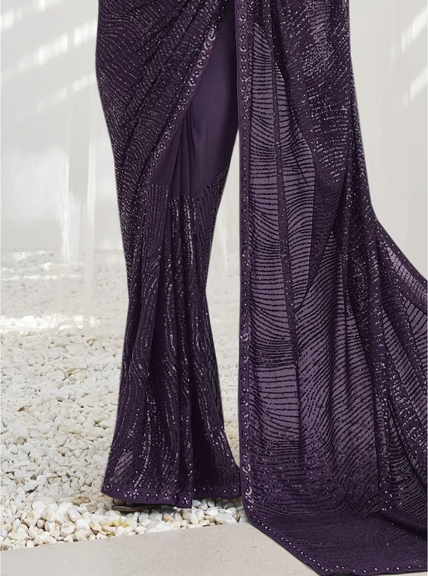 Purple_Georgette_Embellished_Bollywood_Saree_With_Unstitched_Blouse_For_Women