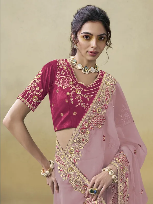Pink_Art_Silk_Embellished_Bollywood_Saree_With_Unstitched_Blouse_For_Women