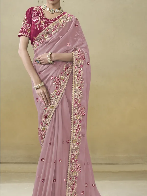 Pink_Art_Silk_Embellished_Bollywood_Saree_With_Unstitched_Blouse_For_Women