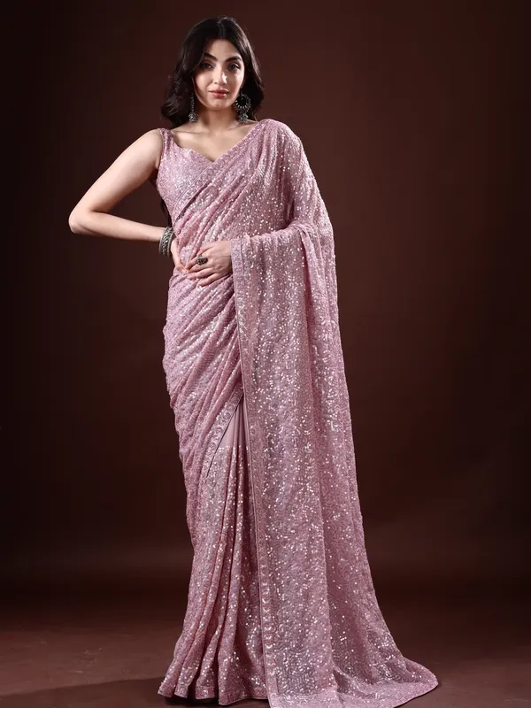 Purple_Georgette_Embellished_Bollywood_Saree_With_Unstitched_Blouse_For_Women