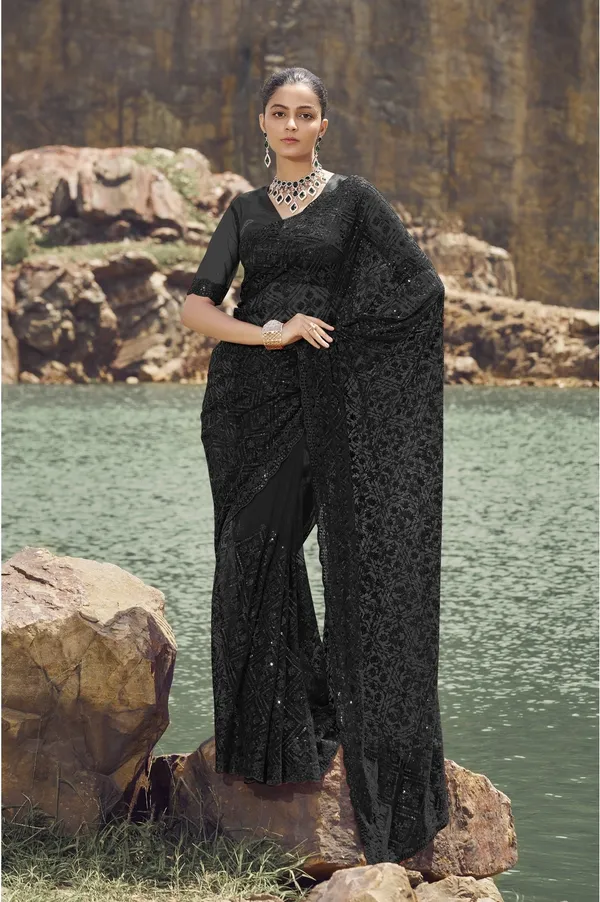 Black_Net_Embellished_Bollywood_Saree_With_Unstitched_Blouse_For_Women