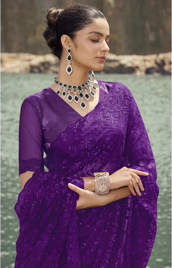 Purple_Net_Embellished_Bollywood_Saree_With_Unstitched_Blouse_For_Women