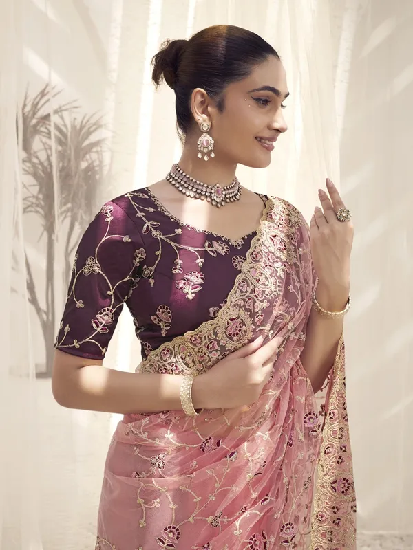 Purple_Net_Embellished_Bollywood_Saree_With_Unstitched_Blouse_For_Women