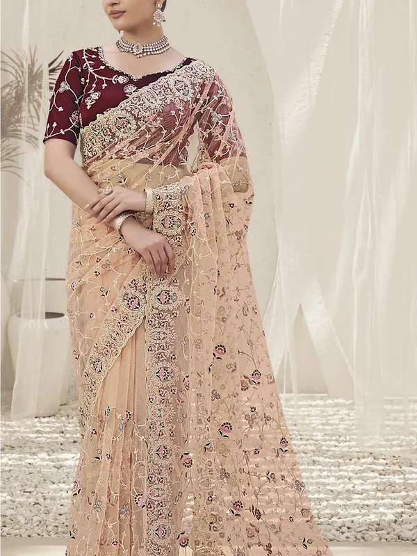 Pink_Net_Embellished_Bollywood_Saree_With_Unstitched_Blouse_For_Women