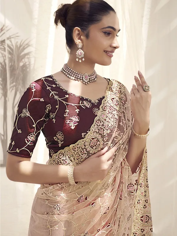 Pink_Net_Embellished_Bollywood_Saree_With_Unstitched_Blouse_For_Women