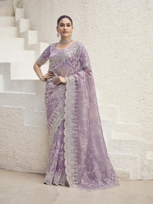 Purple_Net_Embellished_Bollywood_Saree_With_Unstitched_Blouse_For_Women