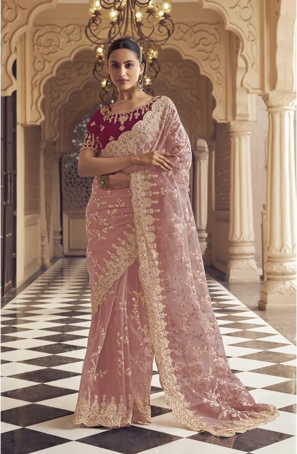 Pink_Net_Embellished_Bollywood_Saree_With_Unstitched_Blouse_For_Women