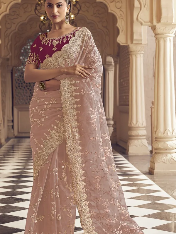 Pink_Net_Embellished_Bollywood_Saree_With_Unstitched_Blouse_For_Women